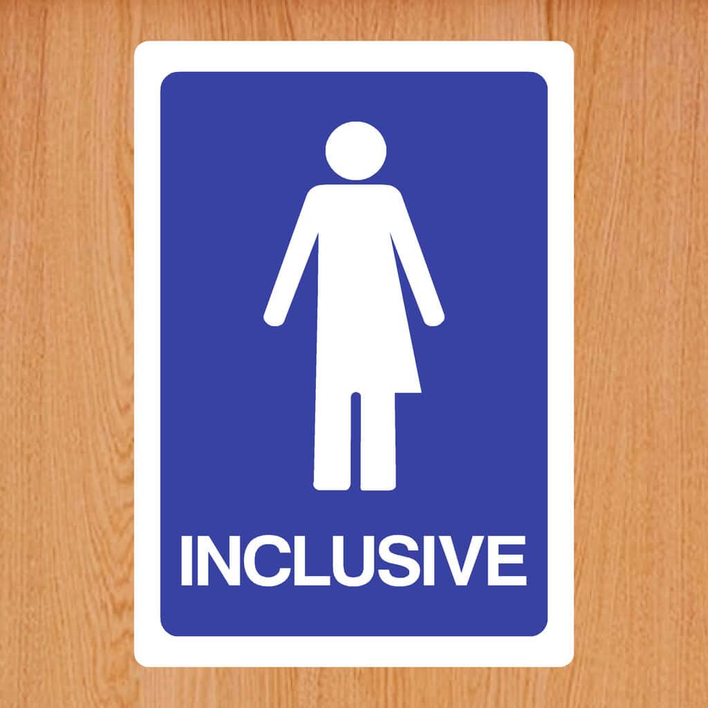 Inclusive Toilet Sign – Accessible, HSE & Equality Act Compliant