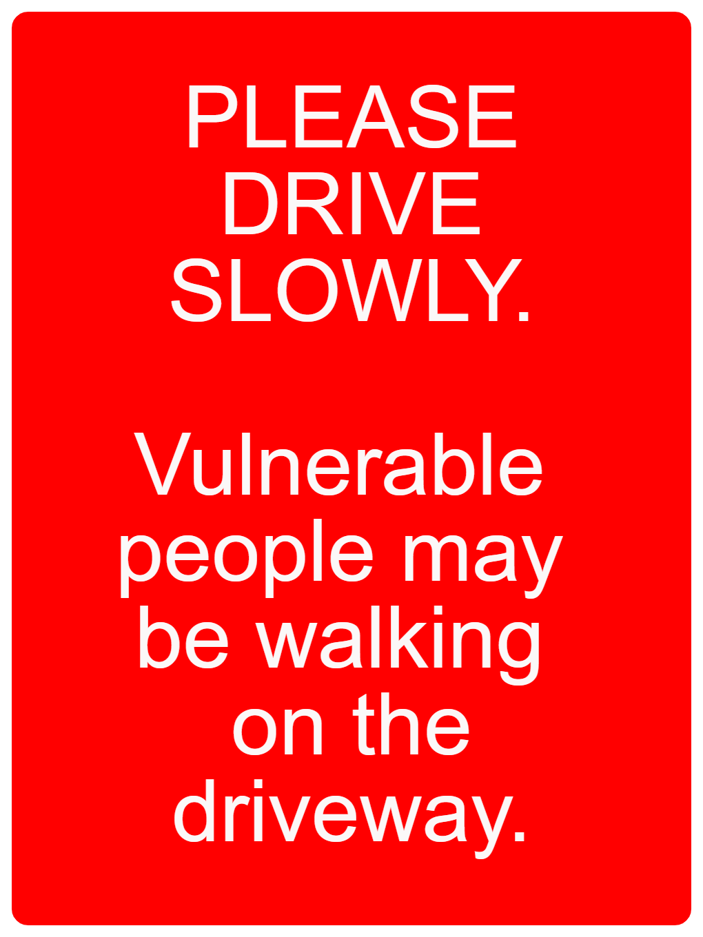 Custom Red Sign Portrait