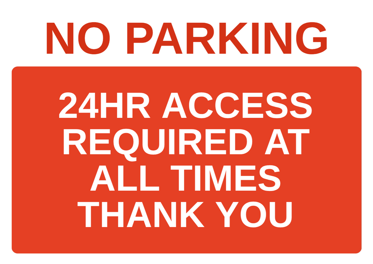 Custom Parking Sign