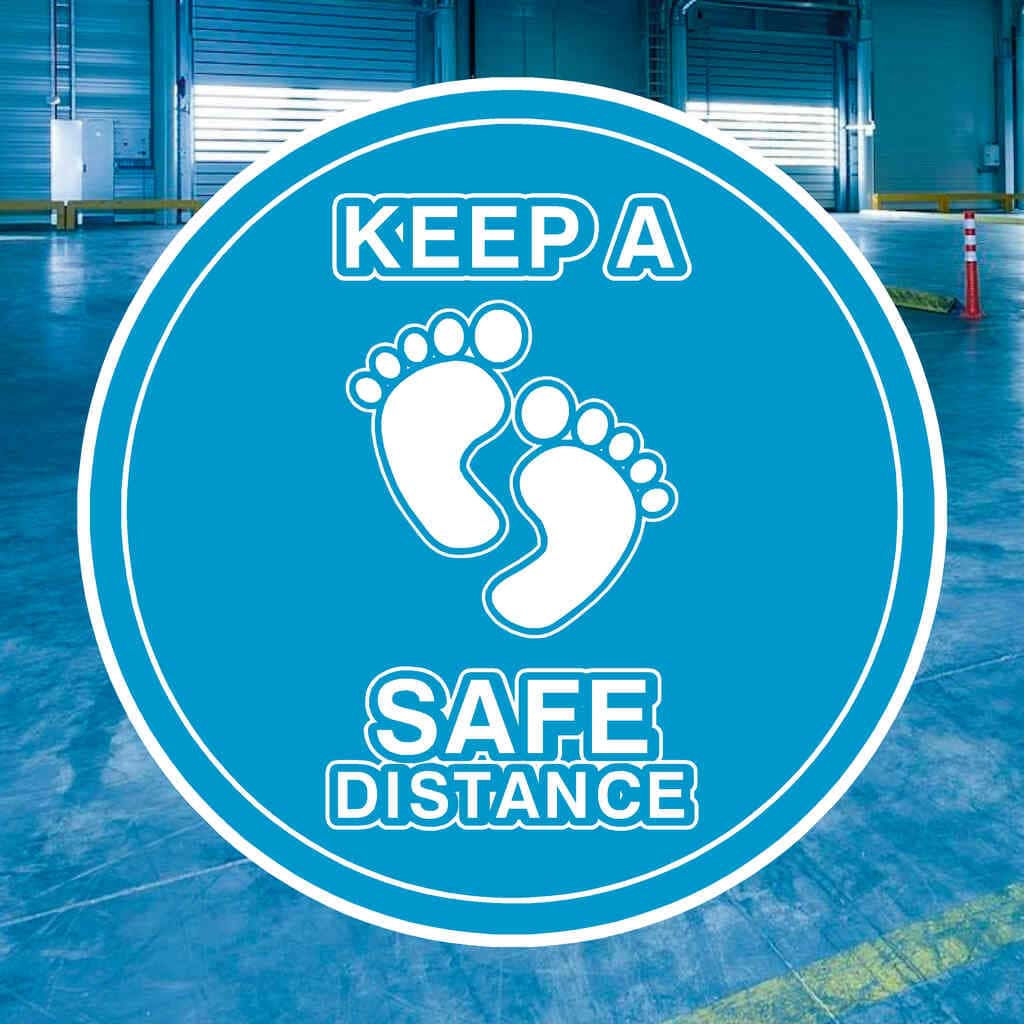 Keep A Safe Distance Floor Sticker For Schools - The Sign Shed