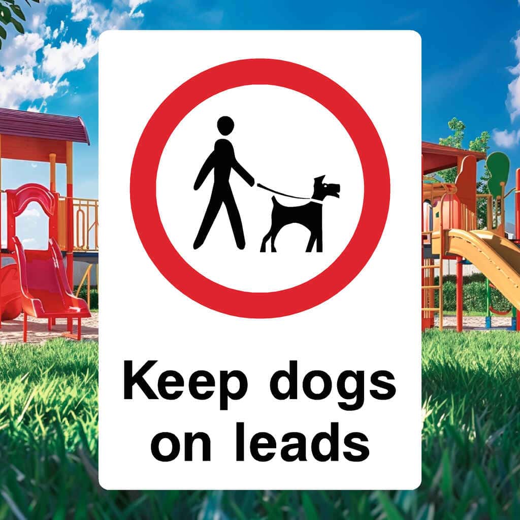 Keep Dogs On Leads Sign - The Sign Shed