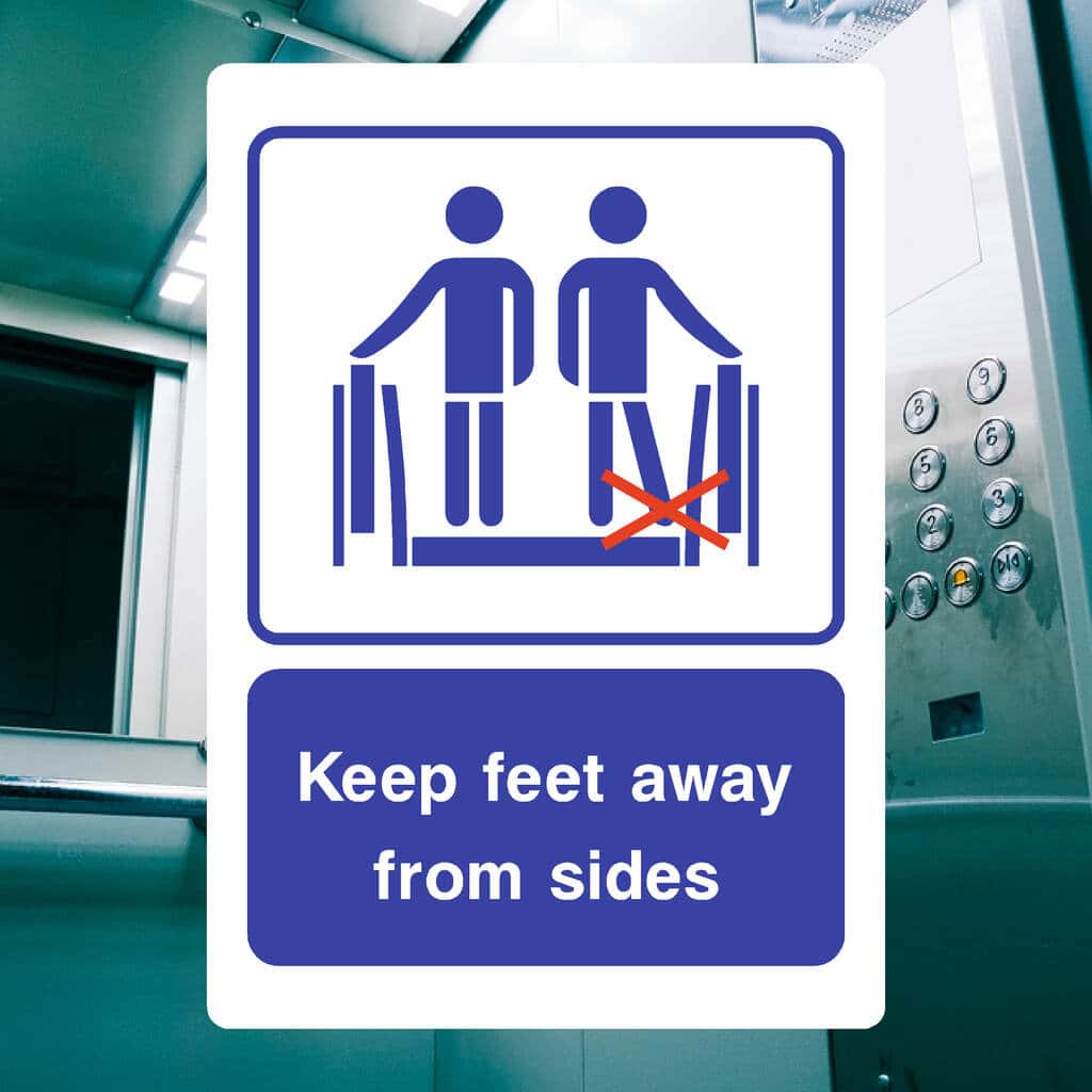 Keep Feet Away From Sides Sign - The Sign Shed