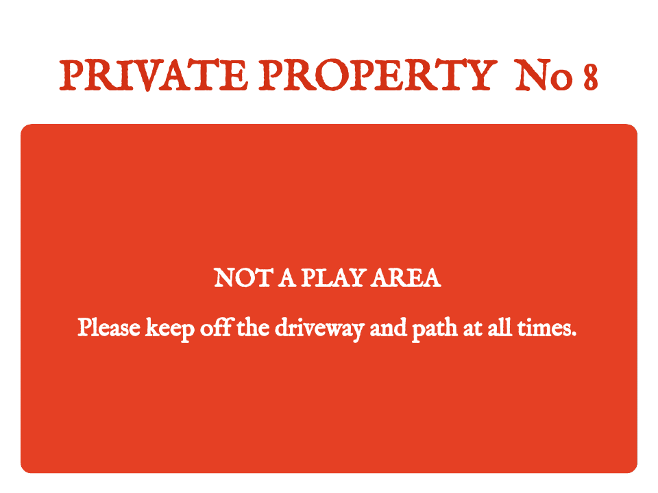 Custom Parking Sign