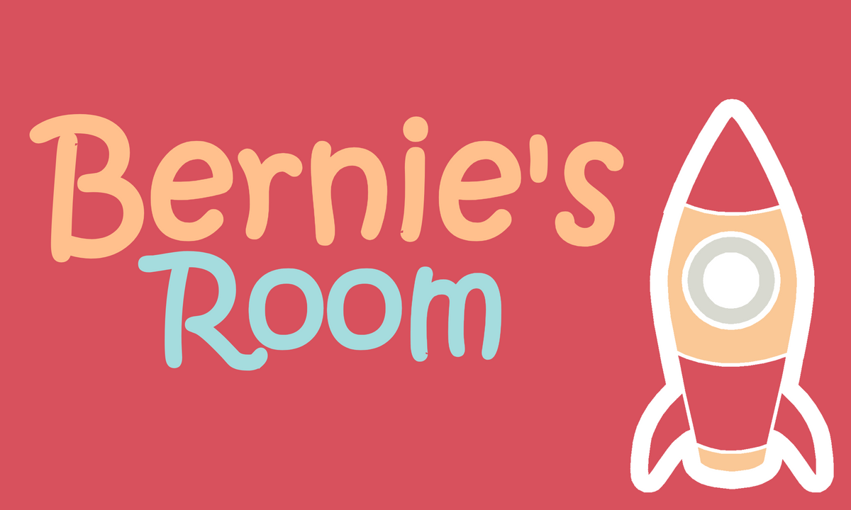 Personalised Kid's Bedroom Door Sign | Rocket Design