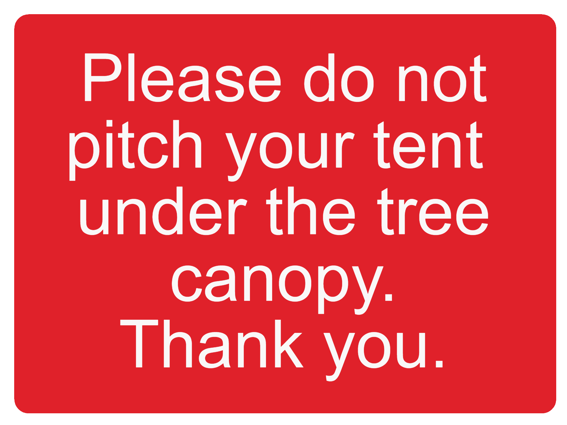 Custom Red Sign Landscape