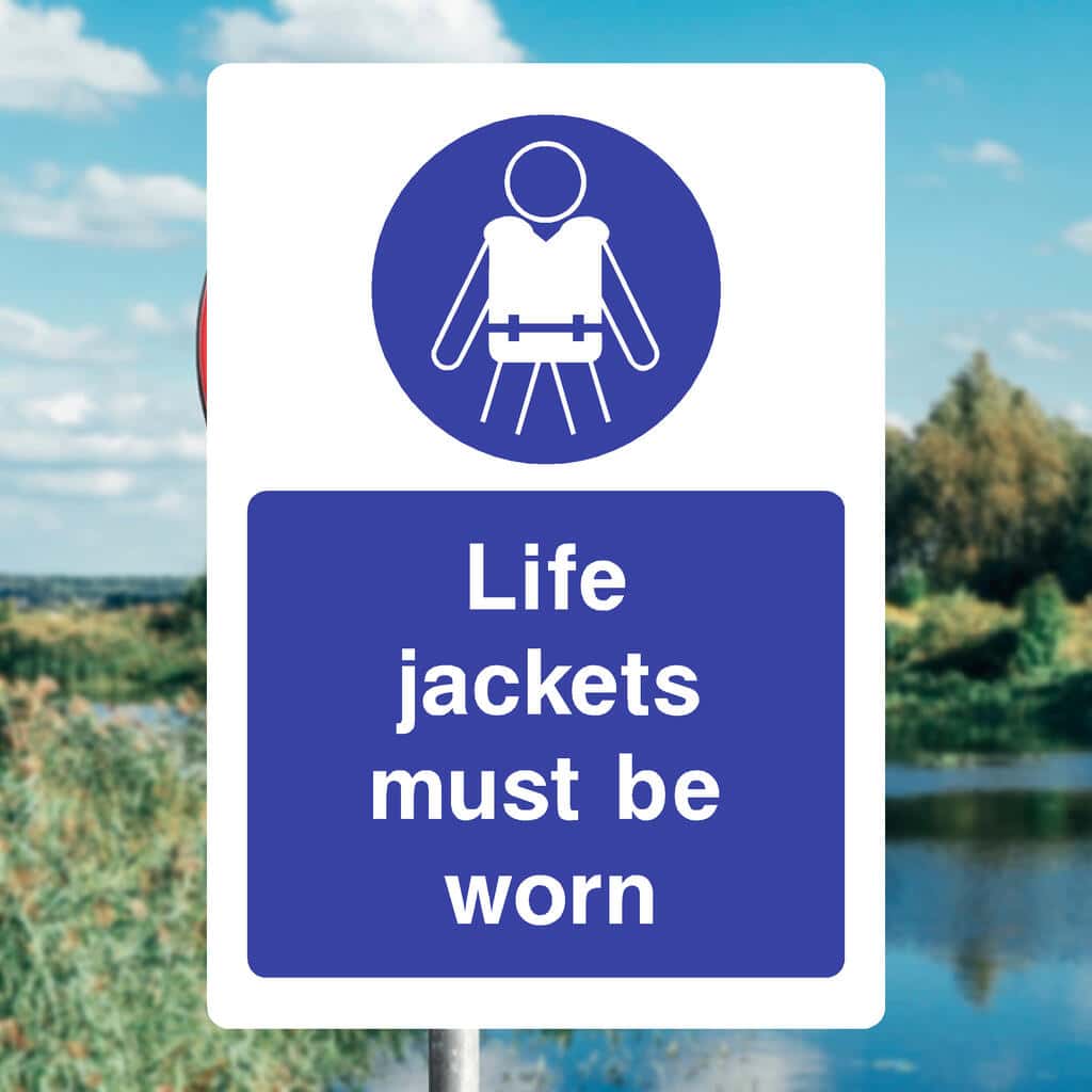 Life Jacket Warning Sign | PPE Safety Sign
