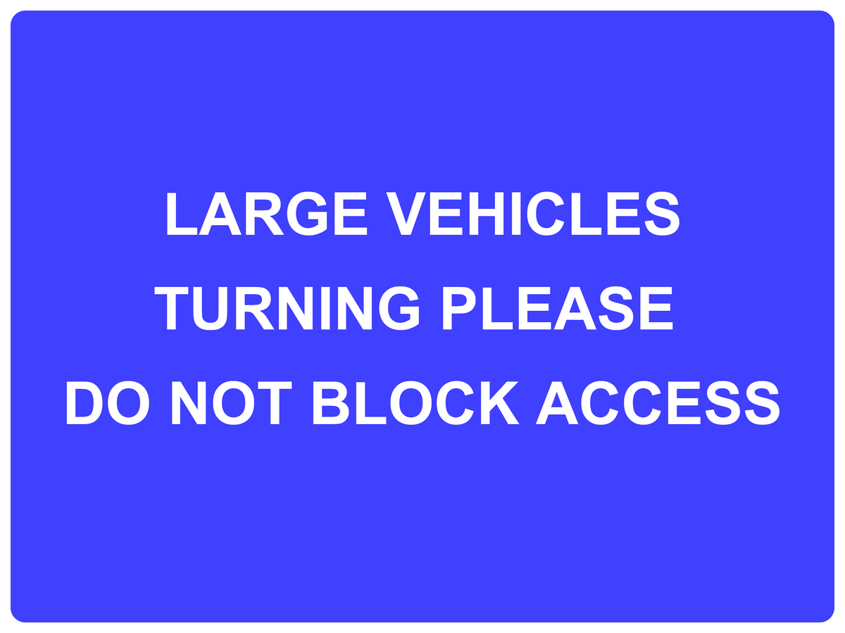 Custom Blue Sign Landscape