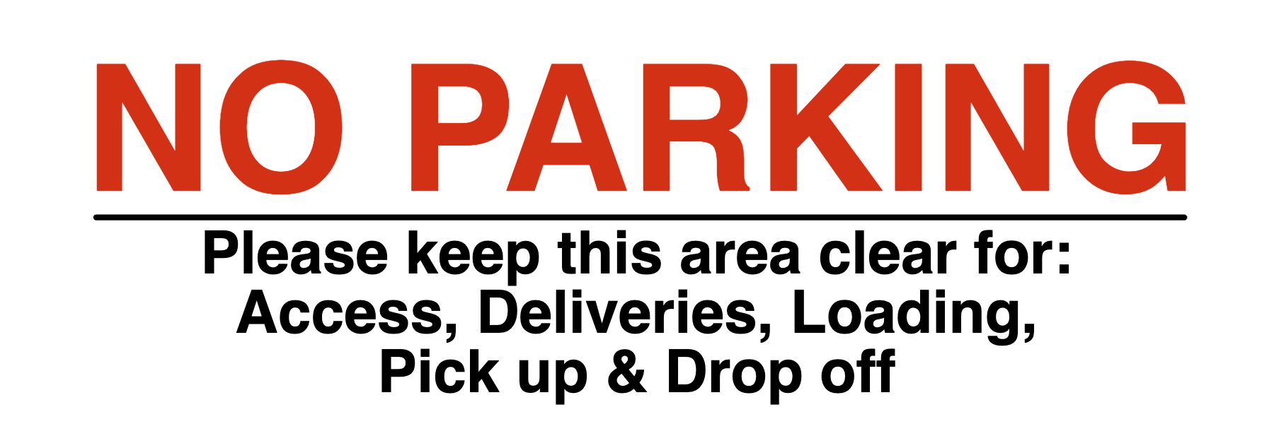 Custom Landscape Parking Sign