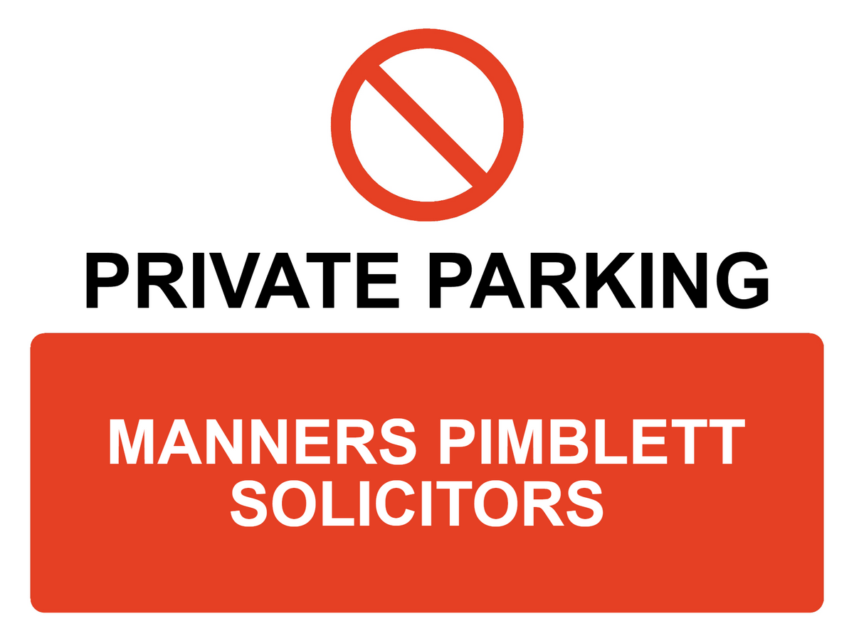 Custom Parking Prohibition Sign