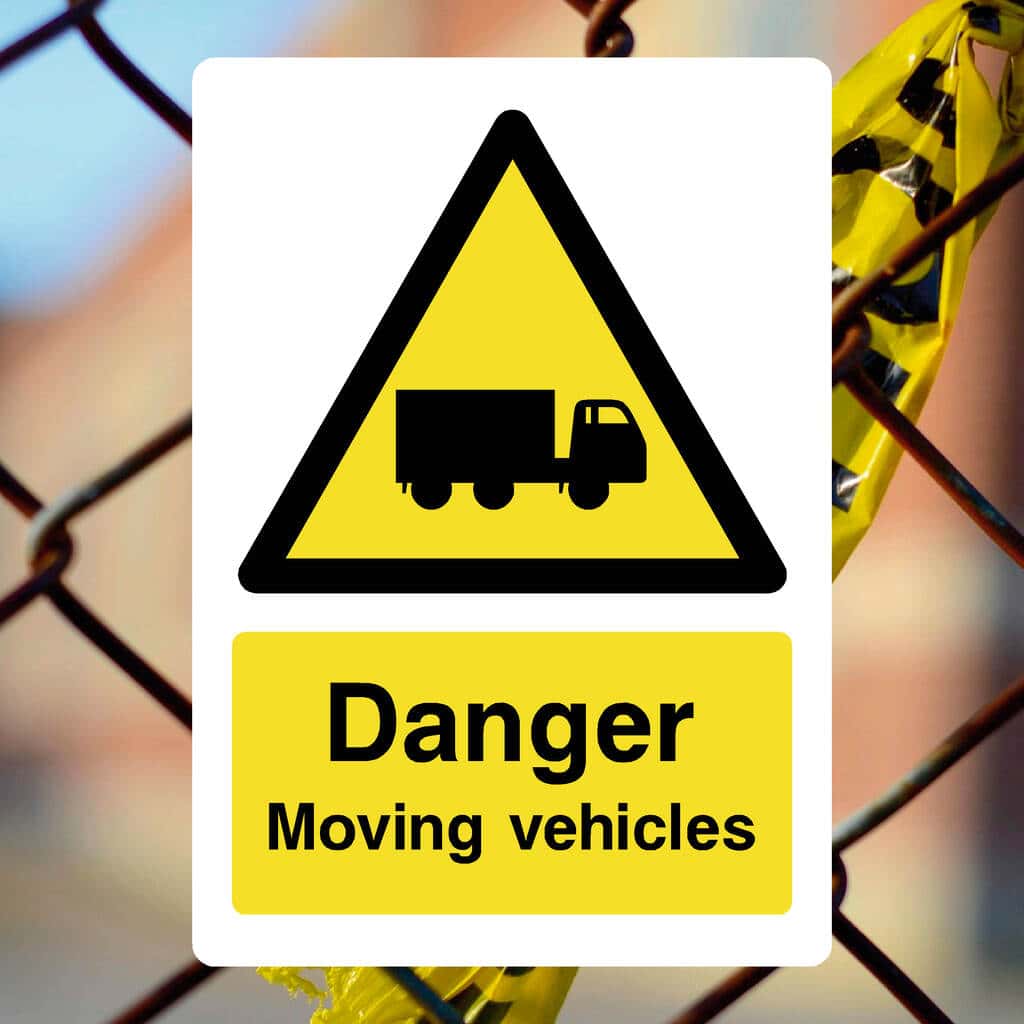 Moving Vehicles Sign – ISO 7010 Truck Warning Sign – The Sign Shed