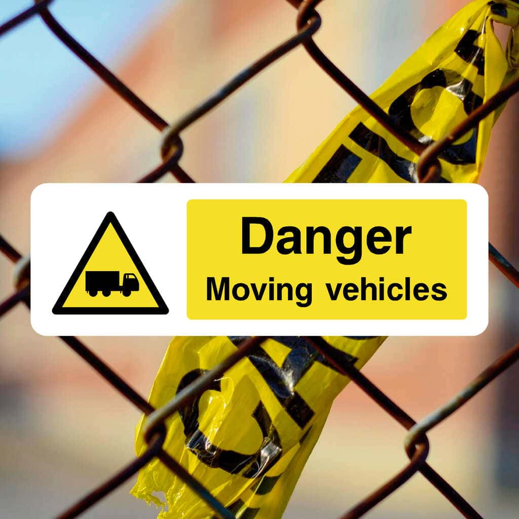 Moveable Object. Sign Moving Vehicles hazard sign – warning safety sign – The Sign Shed
