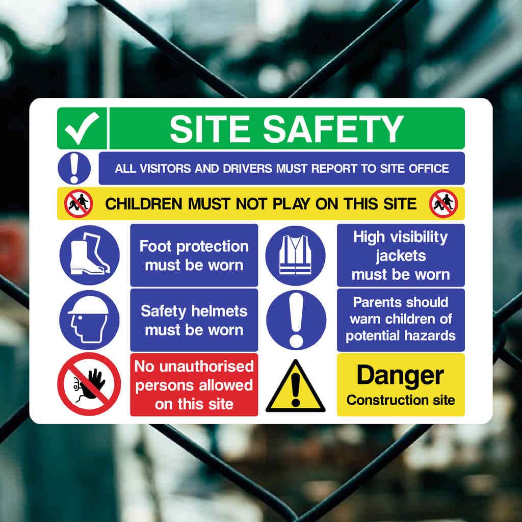 Site Safety Sign Pack D - 25 Signs