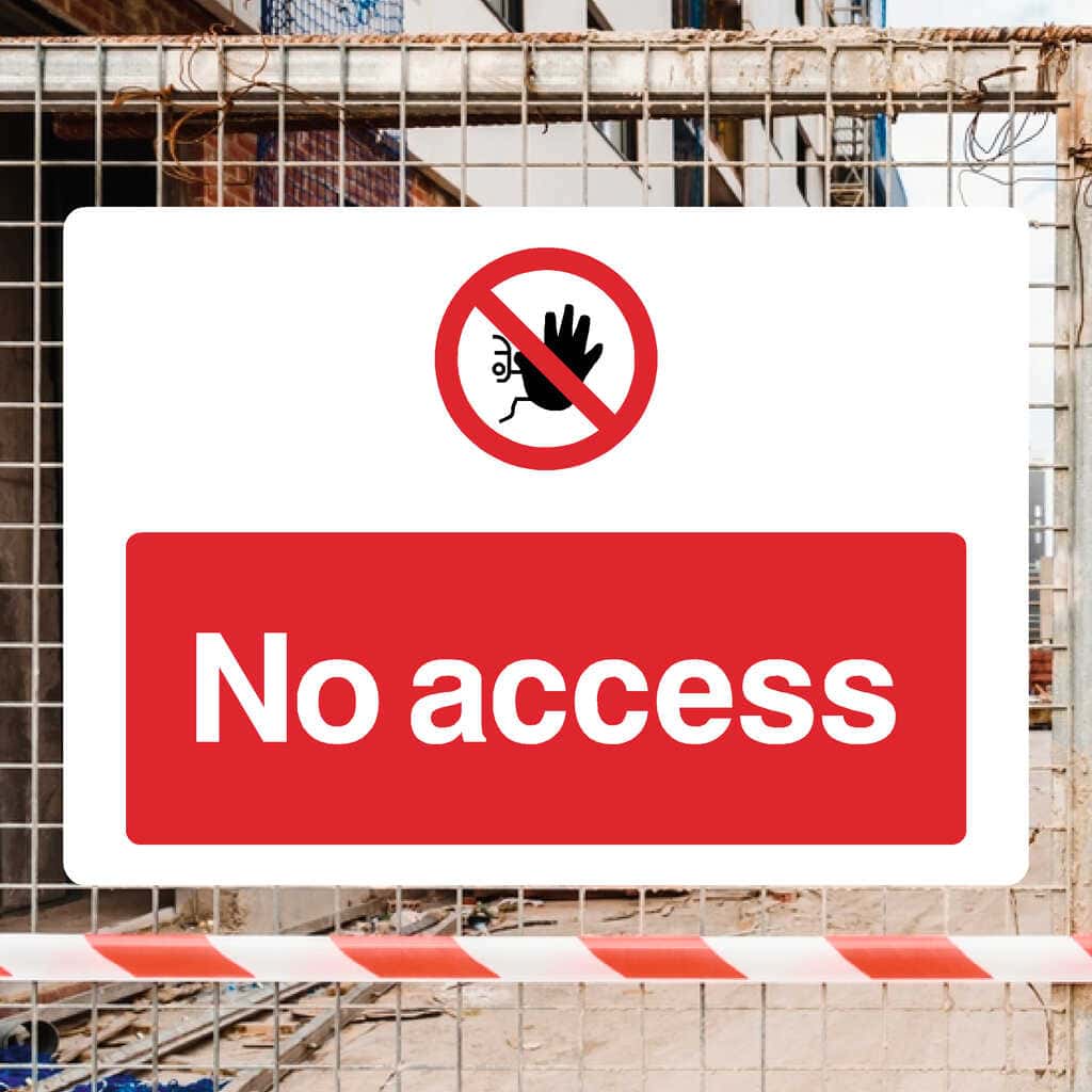 No Access Control Sign – UK Safety Signage