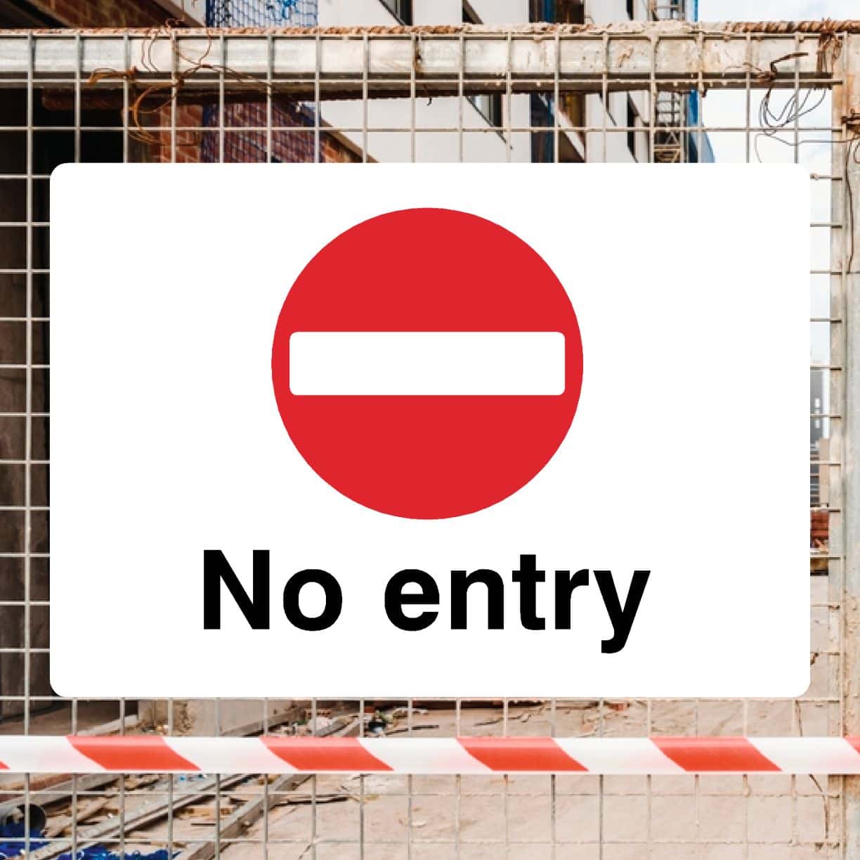 No Entry Symbol Sign Landscape