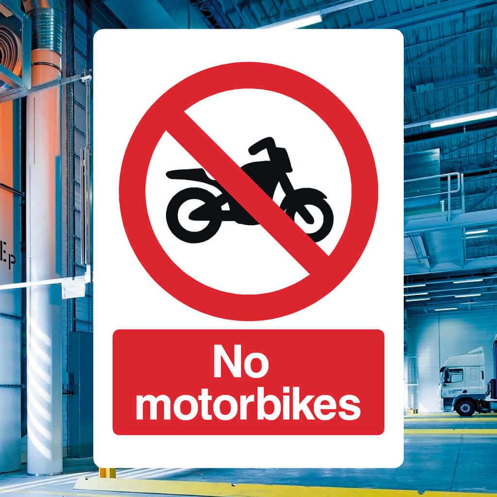 No Motorbikes Sign - The Sign Shed