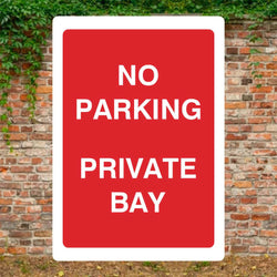 Private Property No Unauthorized Parking Restriction Alert Attention Caution Warning Notice Aluminum Metal Sign 12 X18 Plate - View #4