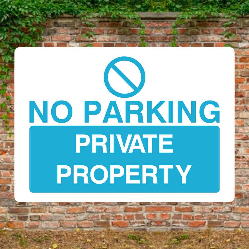 Private Property No Unauthorized Parking Restriction Alert Attention Caution Warning Notice Aluminum Metal Sign 12 X18 Plate