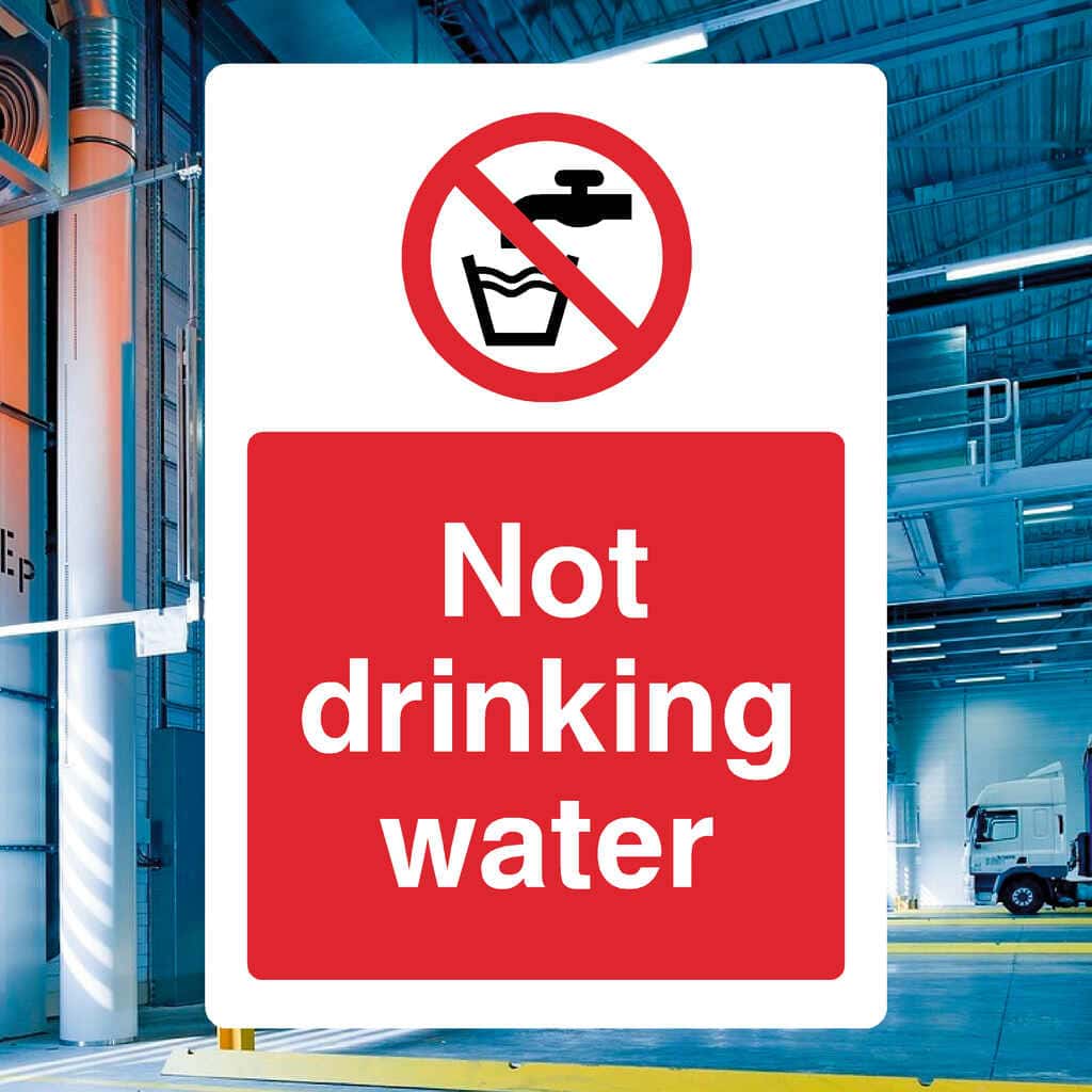 No Drinking Water Sign