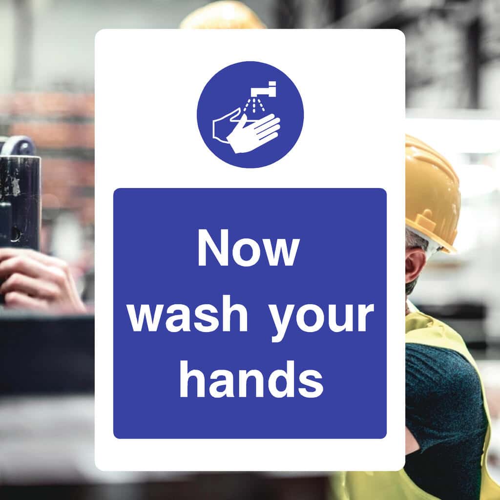 Wash-Hands Hygiene Sign – UK Safety Sign – The Sign Shed