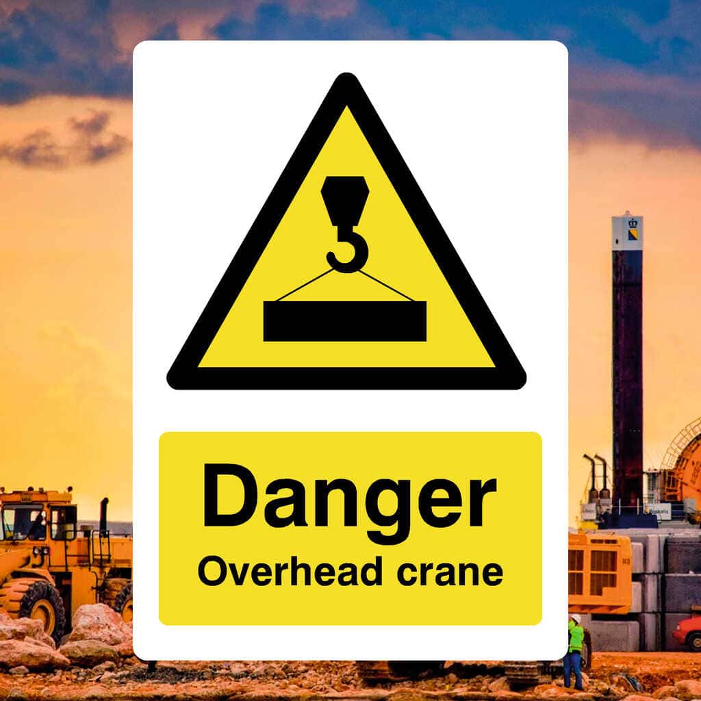 Overhead Crane Sign Crane Safety Signs | Creative Safety Supply