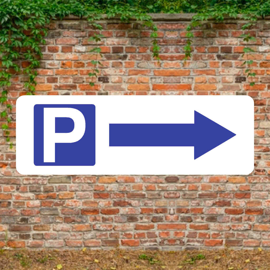 Packing Arrow Sign Parking Right Arrow Sign | Car Park Direction