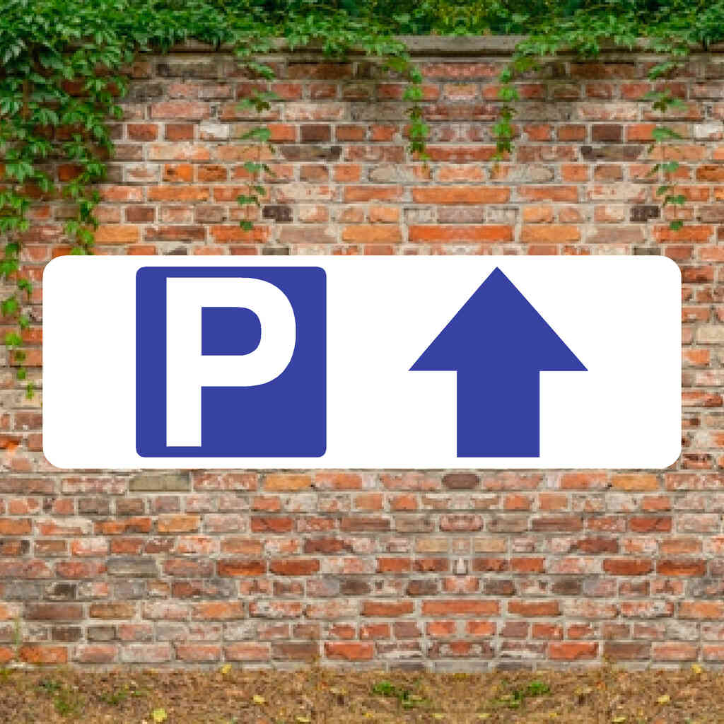 Parking Up Arrow Sign – UK Car Park Signage