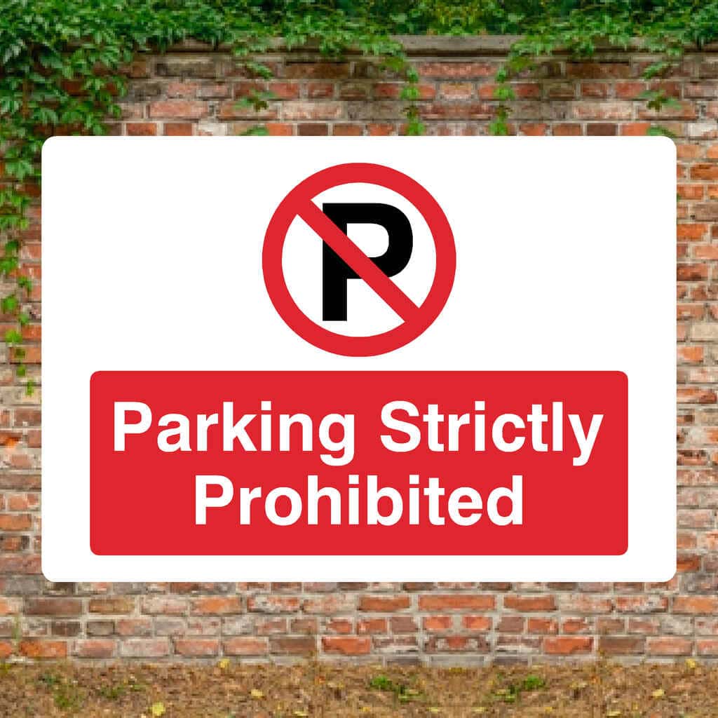 thumbnail image 2 of Printengel Parking Prohibited Sign - Ban Sign Parking Warning Sign - Made In Germany 2 of 6