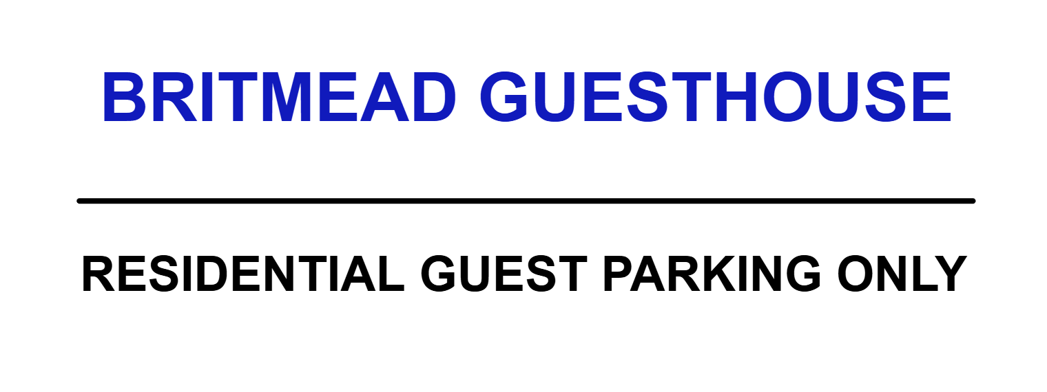 Custom Landscape Parking Sign