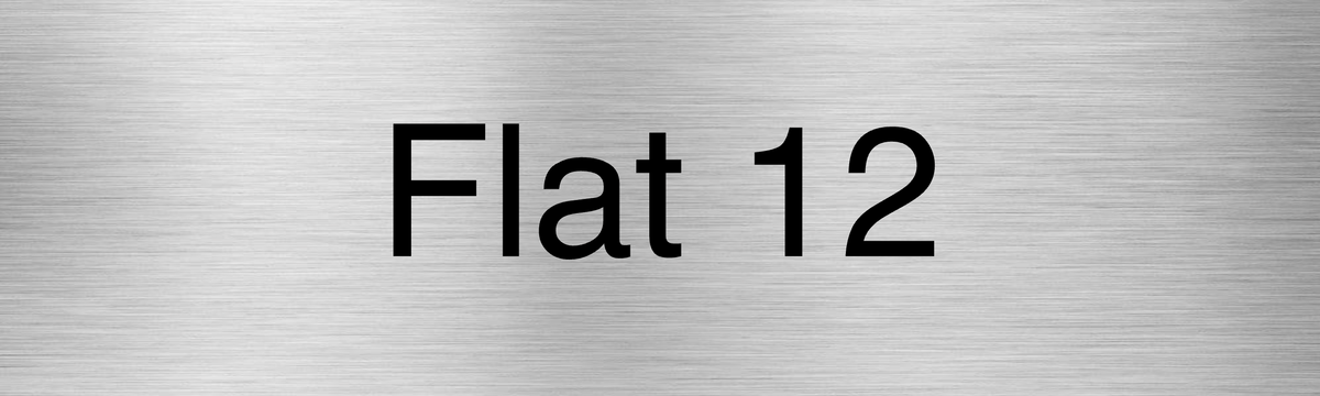 Customised Brushed Silver Sign
