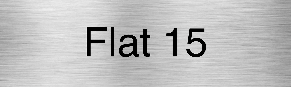 Customised Brushed Silver Sign