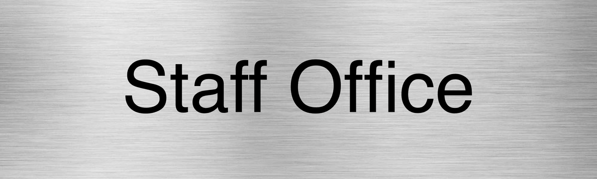 Customised Brushed Silver Sign