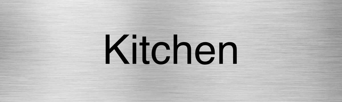 Customised Brushed Silver Sign