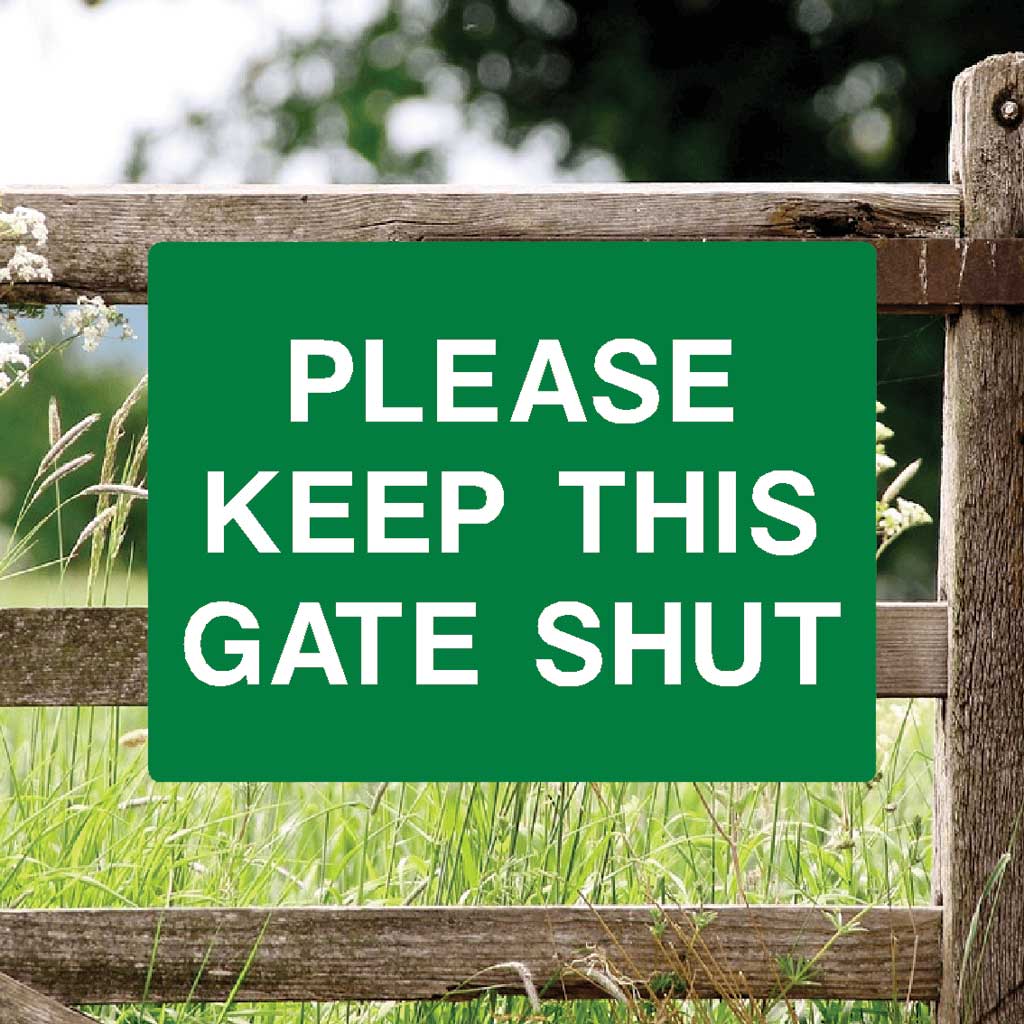Gete Sign Please Keep This Gate Shut Full Colour Sign