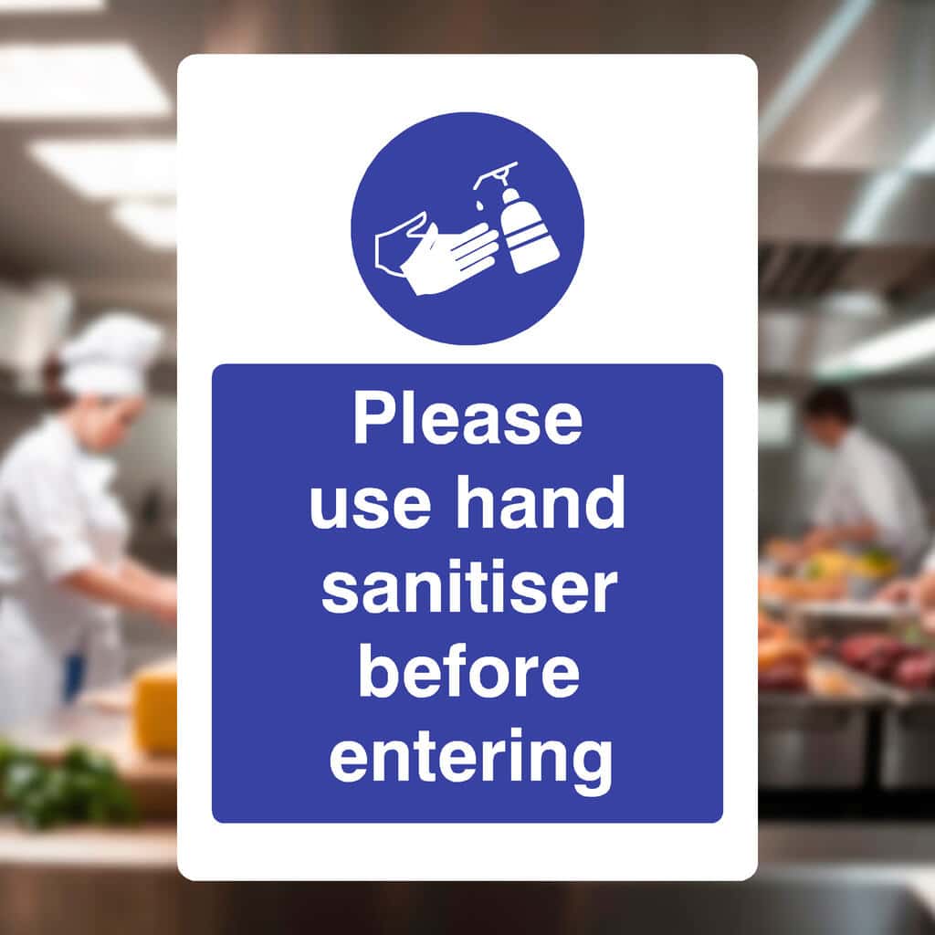 Please Use Hand Sanitiser Before Entering Sign - The Sign Shed