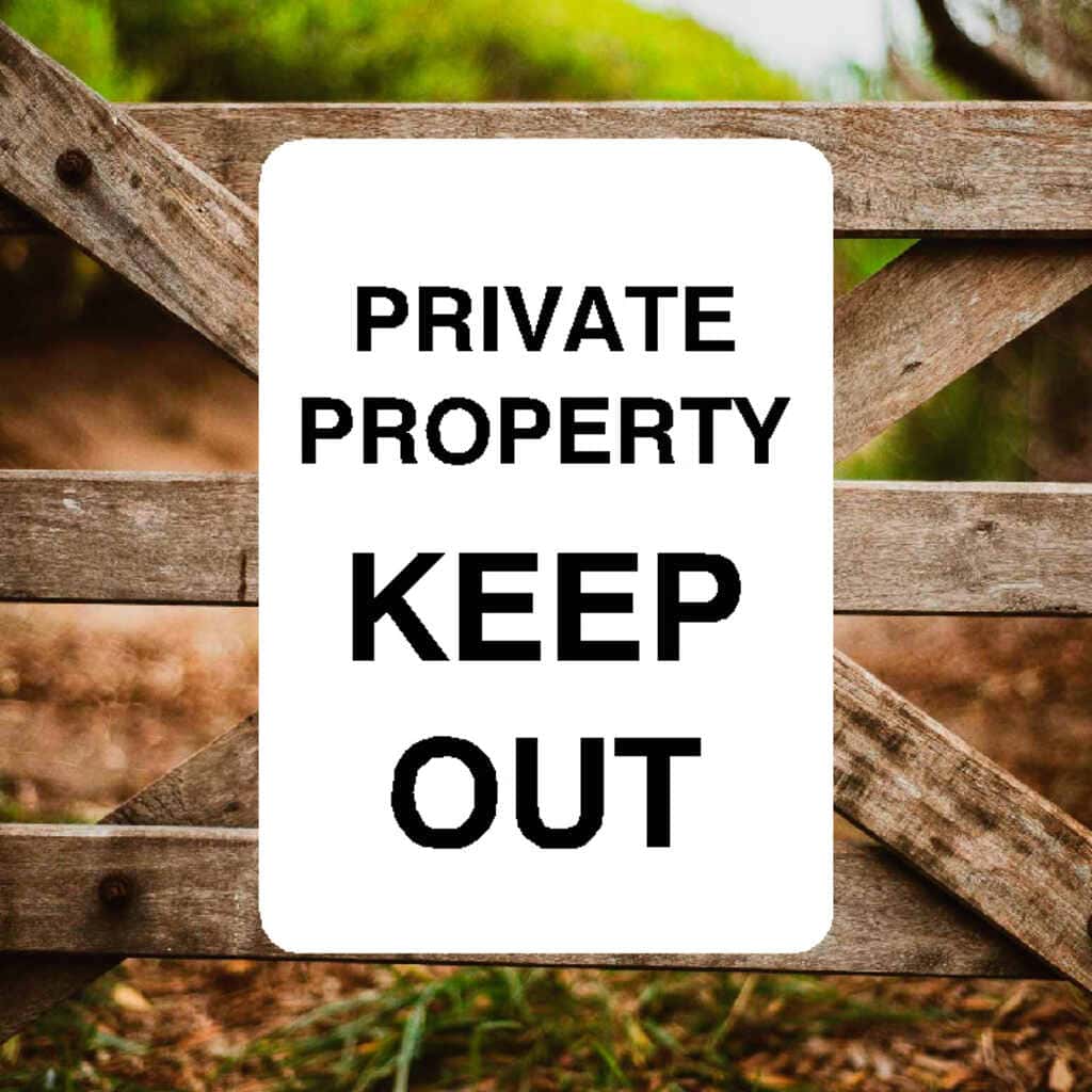 Private Property Sign – Keep Out