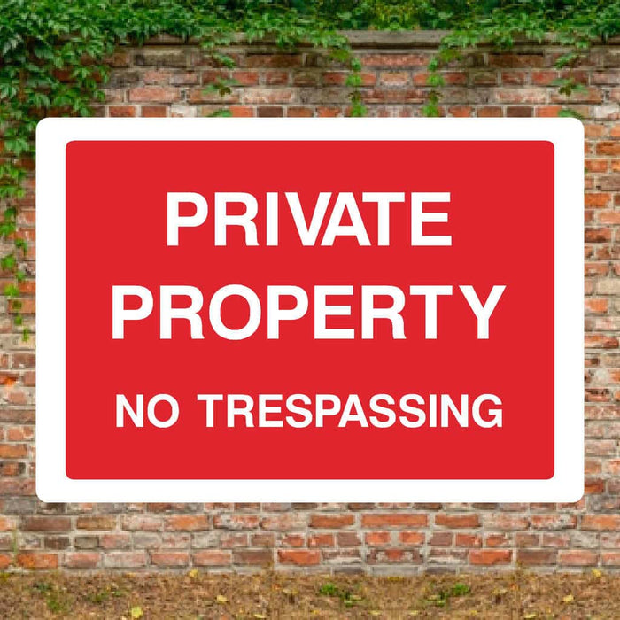 thumbnail image 2 of Circle No Trespassing Private Property Sign – Signs ByLITA – Durable & Official 2 of 2