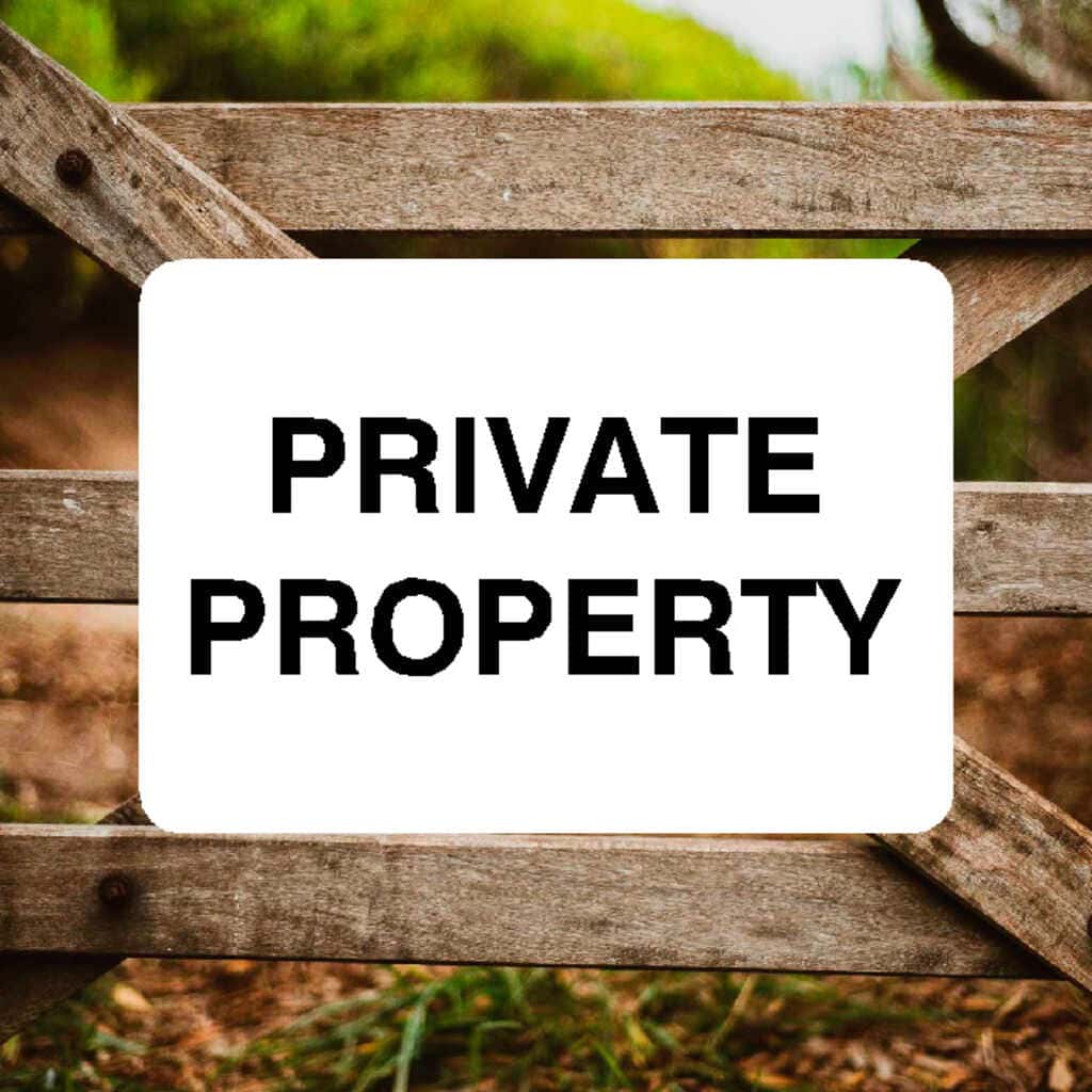 Private Sign Lettering Private Property Warning Sign | Security Sign UK – The Sign Shed