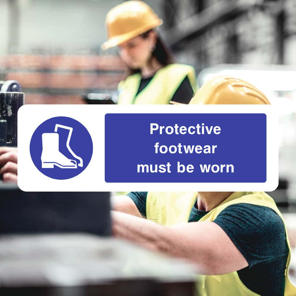 Foot Protection Signs | Mandatory Safety Boot Signs