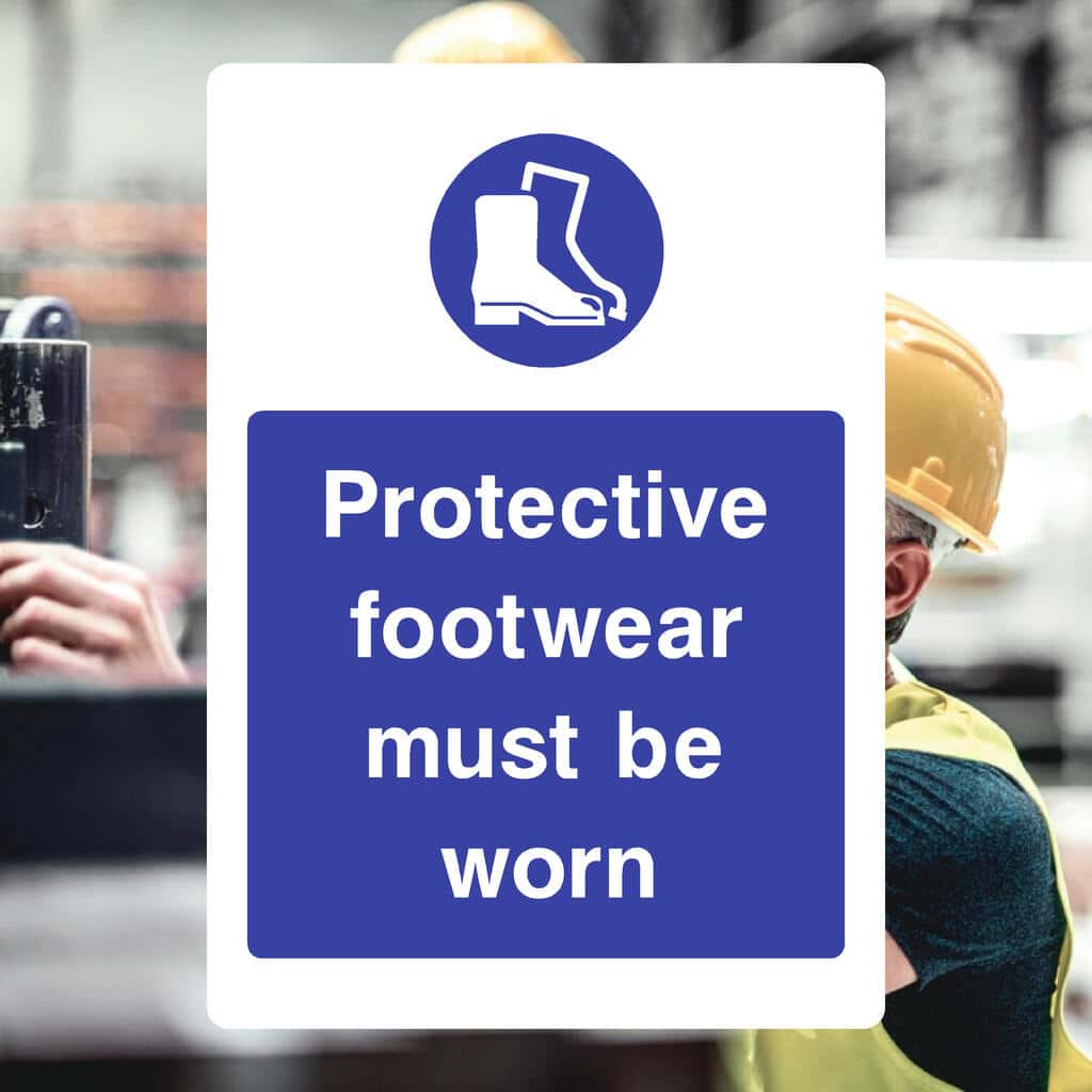 Foot Protection Signs | Mandatory Safety Boot Signs
