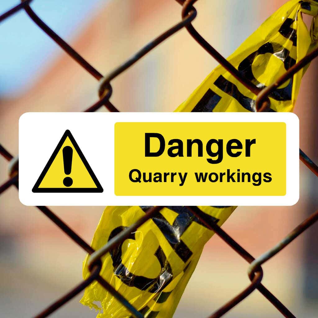 Quarry Workings Sign Landscape - The Sign Shed