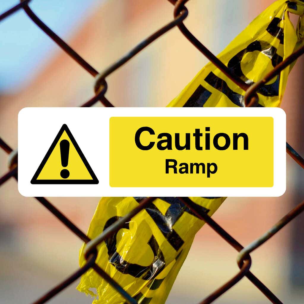 Sign Ramp Green Ramp Sign