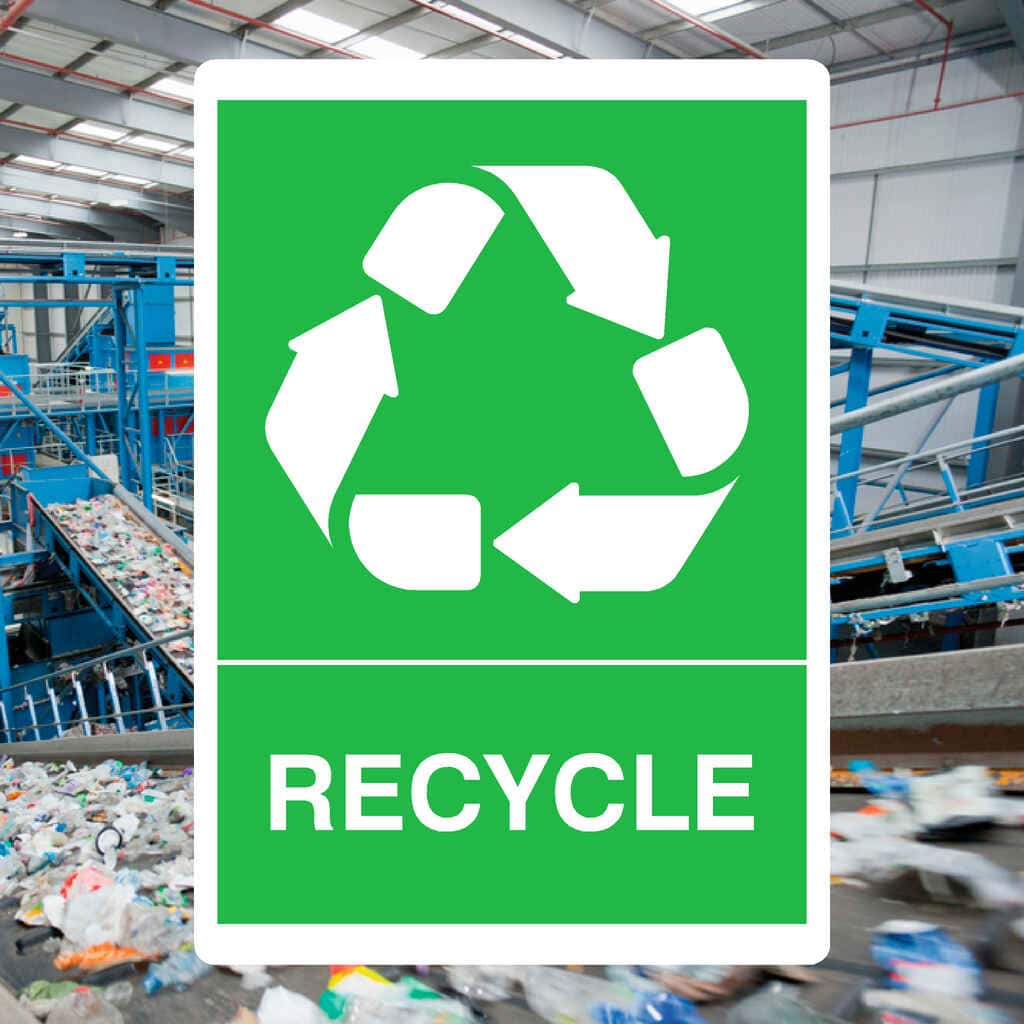 Recycling Sign - The Sign Shed