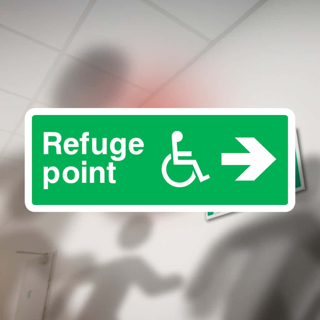 Refuge Call Point Instructions.pdf Refuge Point Sign Right – ISO 7010 UK Fire Safety – The Sign Shed