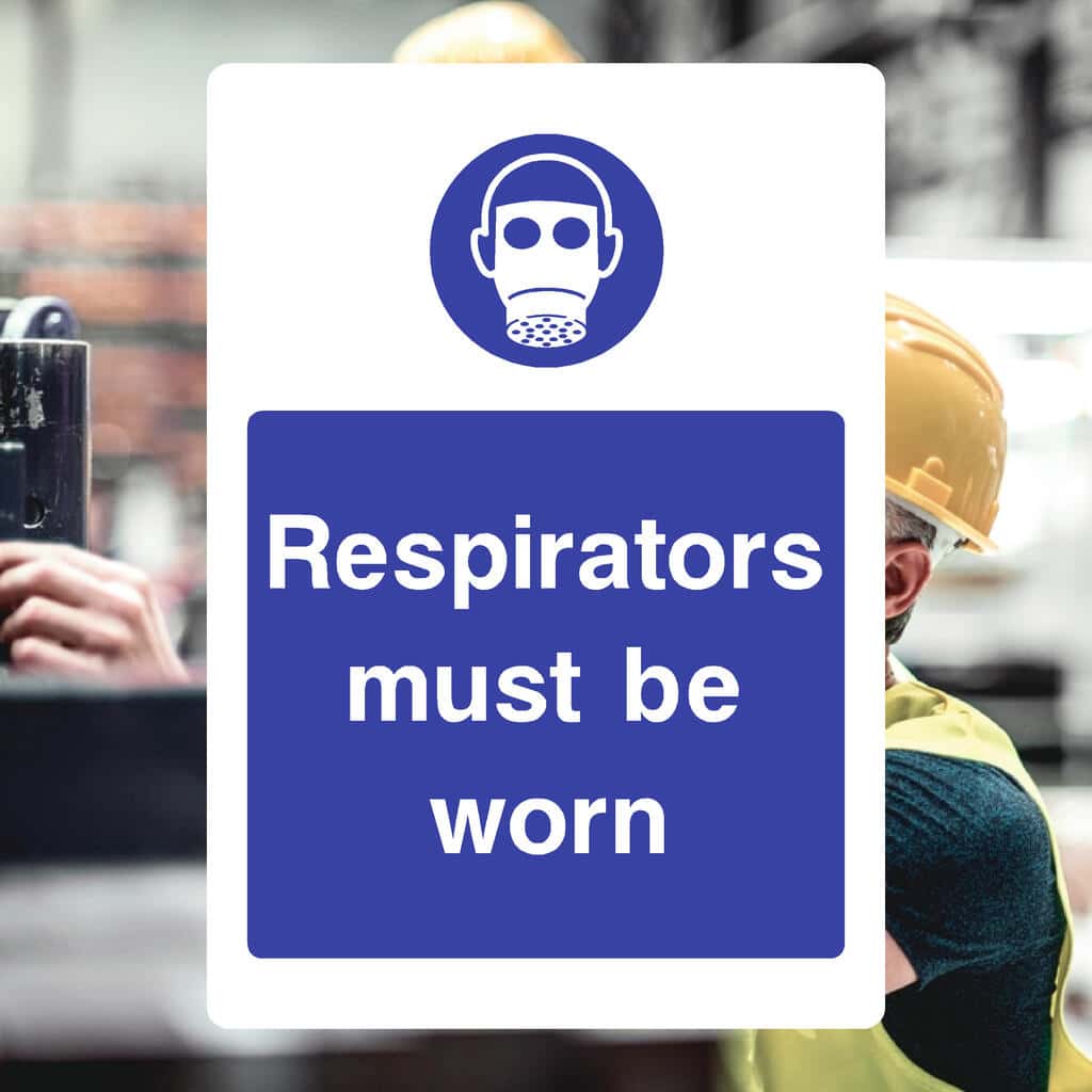 Respirators Must Be Worn Sign - The Sign Shed