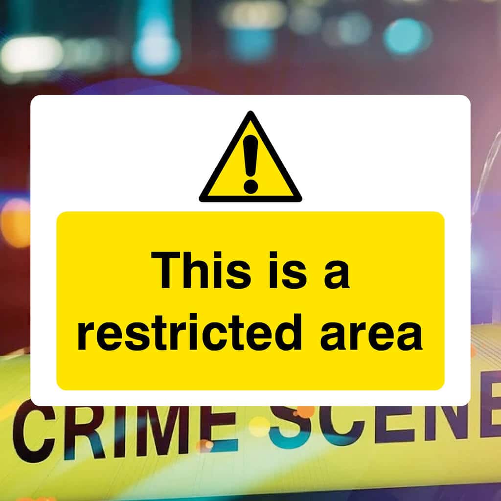 Restricted Area Sign - The Sign Shed