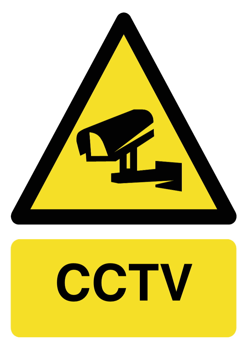 Custom CCTV sign portrait