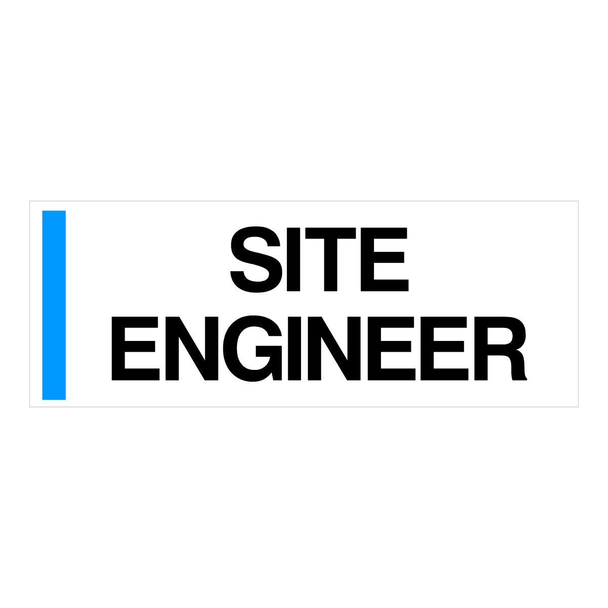 Site Engineer Construction Door Sign | The Sign Shed