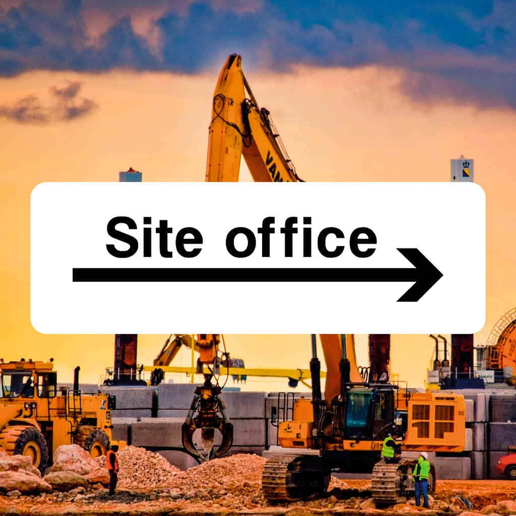 Site Office Sign Right Arrow - The Sign Shed