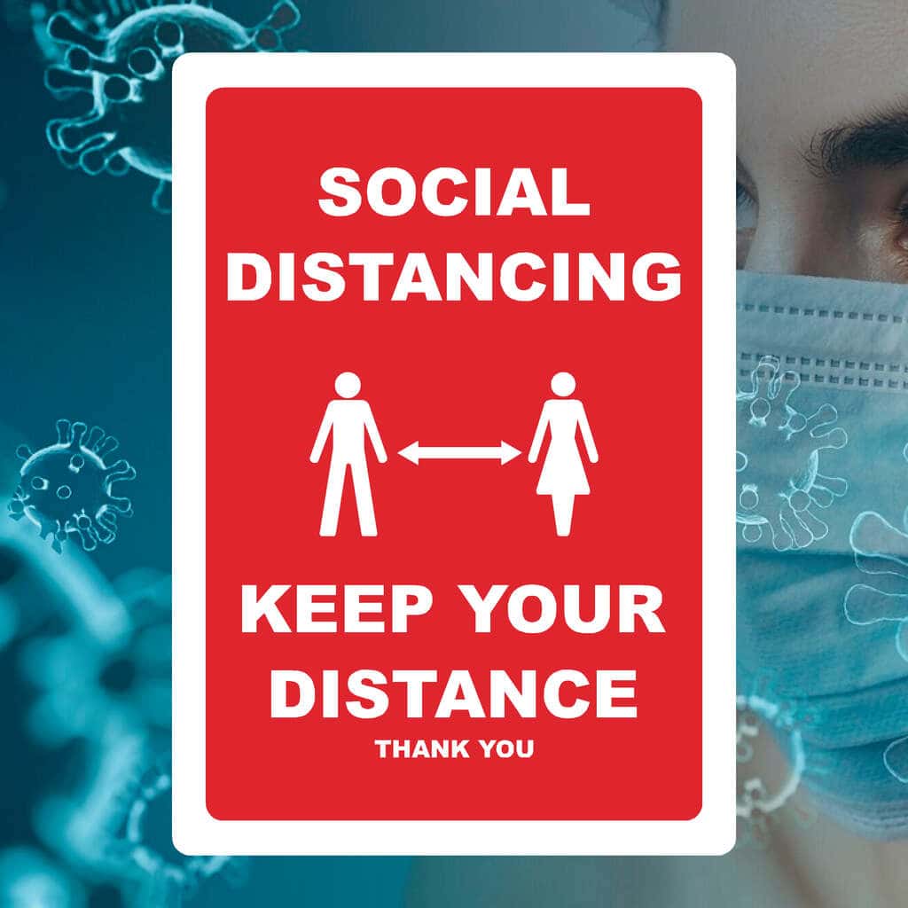 Social Distancing Sign Examples Social Distancing Keep Your Distance Sign