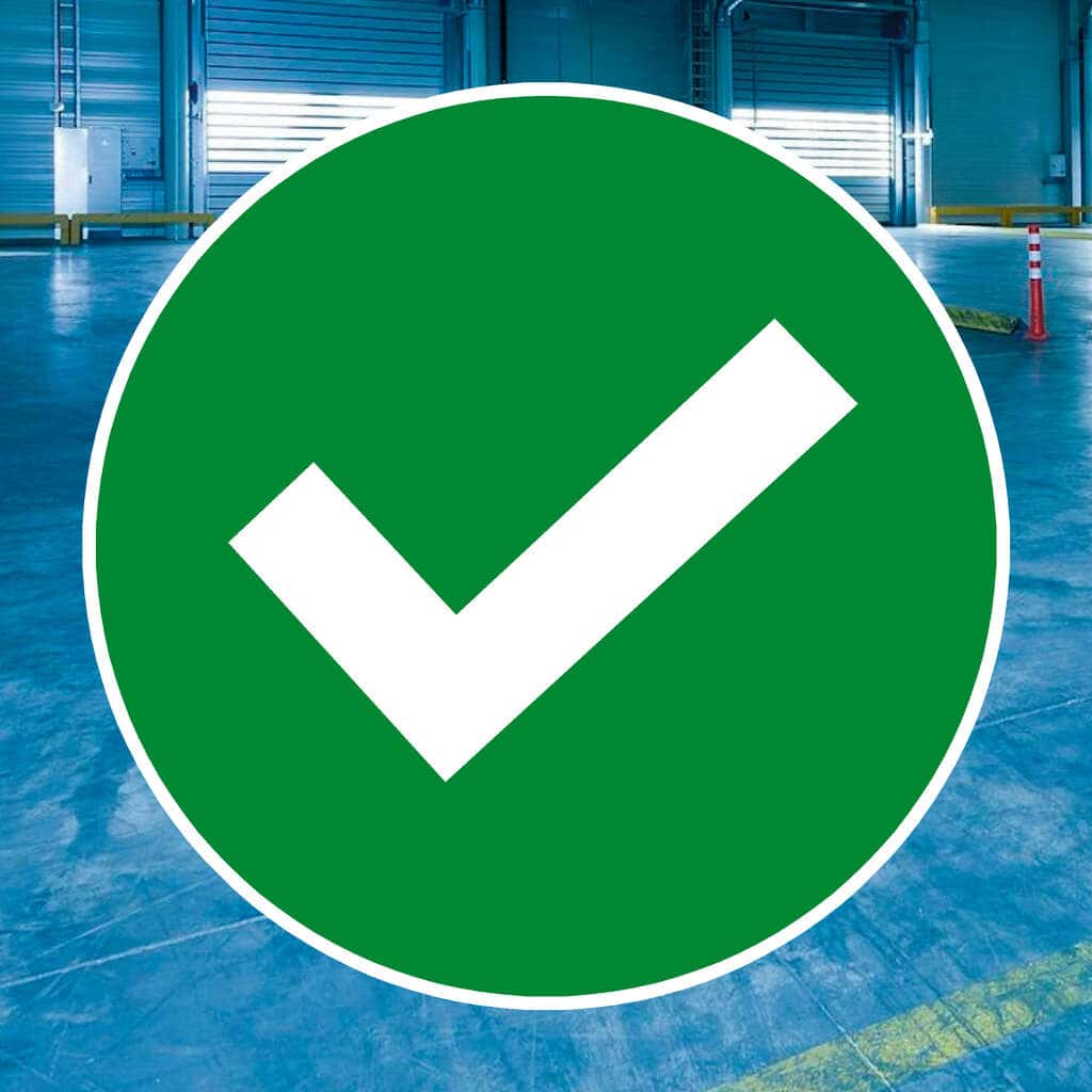 Social Distancing Seat Tick Stickers - The Sign Shed